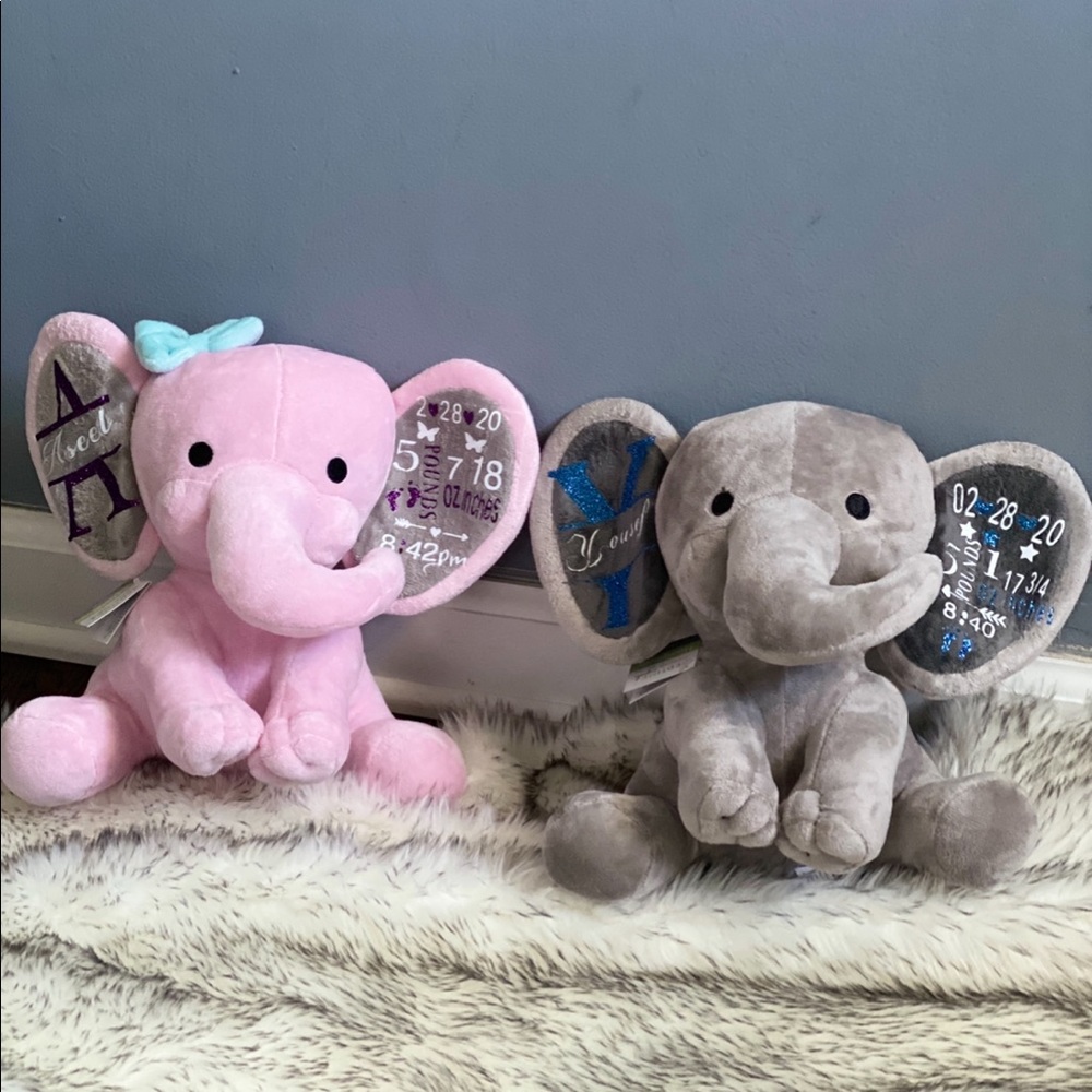 Custom birth plush